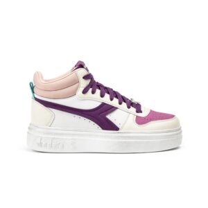 Magic Demi Bold Eden Wn Polacco C/lacci Diadora Donna Polacchi 179792 PROMO Bianco Latte/viola Gelso