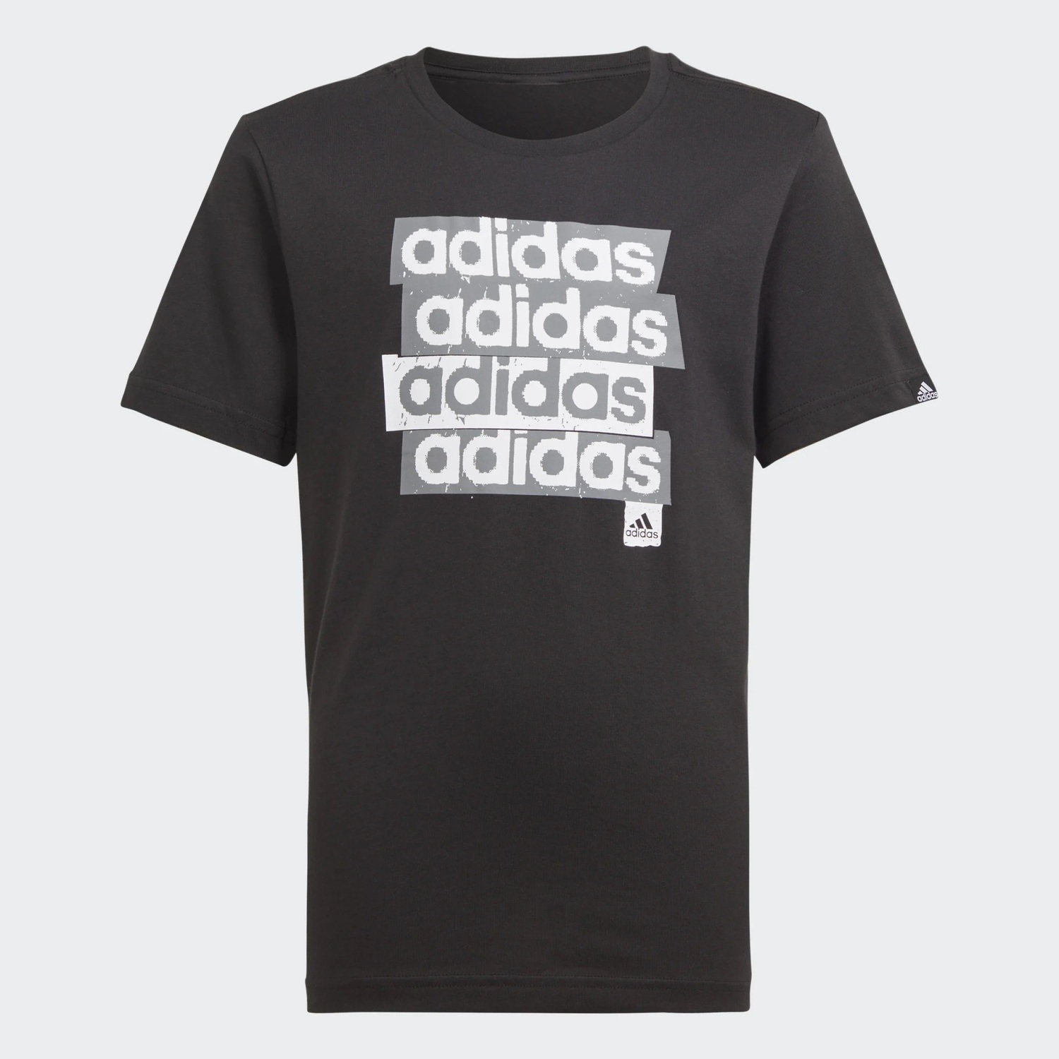T-Shirt Bimbo Man/corta Adidas Bambini T-Shirt HR8144 Black