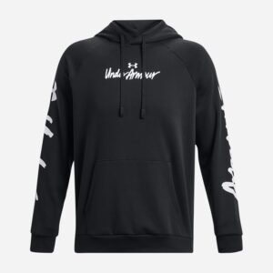 Felpa Uomo C/cappuccio Under Armour Uomo Felpe 1379760 Black/white