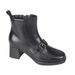 Tronchetto Donna Vitello C/zip Valleverde Donna Tronchetti V46104 Nero