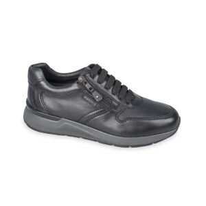 Scarpa Uomo Vitello C/lacci E Zip Valleverde Uomo Scarpe 36842A Nero