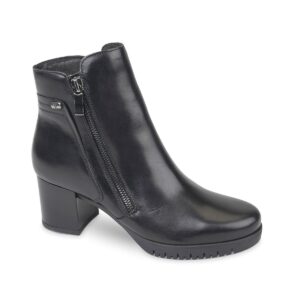 Tronchetto Donna Nappa C/zip Valleverde Donna Tronchetti 49352 Nero