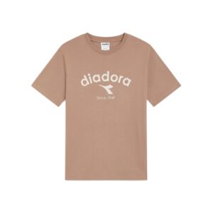 T-Shirt Athl. Logo Man/corta Diadora Uomo T-Shirt 180635 Marrone Nocciola Chiaro