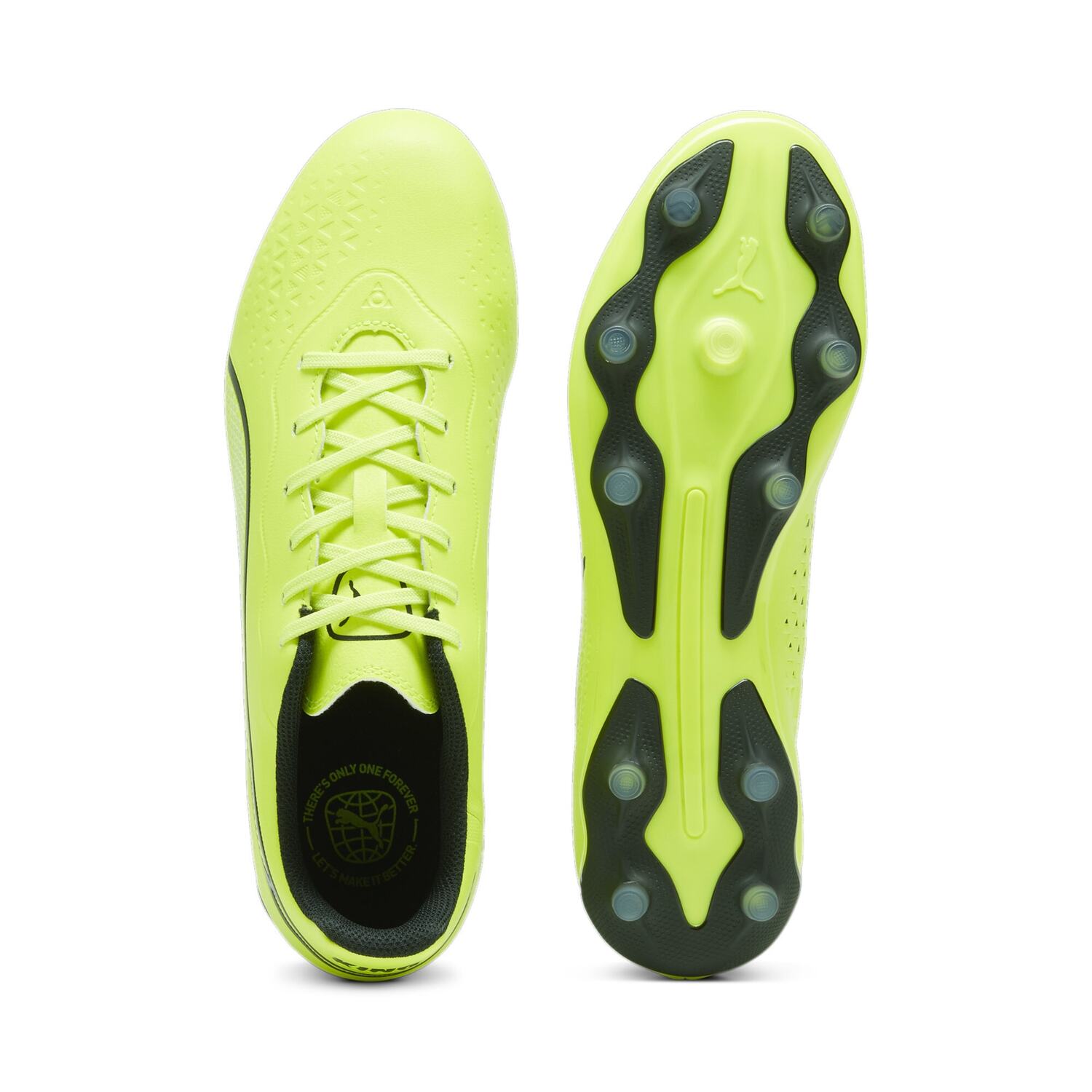 King Match Fg/ag Scarpa Calcio Uomo Puma Uomo Calcio 107570 Electric Lime/puma Black