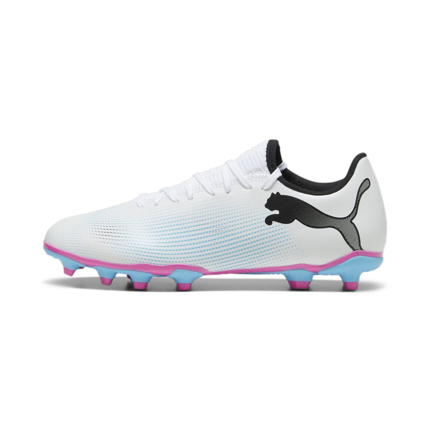Future 7 Play Fg/ag Scarpa Calcio Uomo Puma Uomo Calcio 107723 Puma White/puma Black/poison P