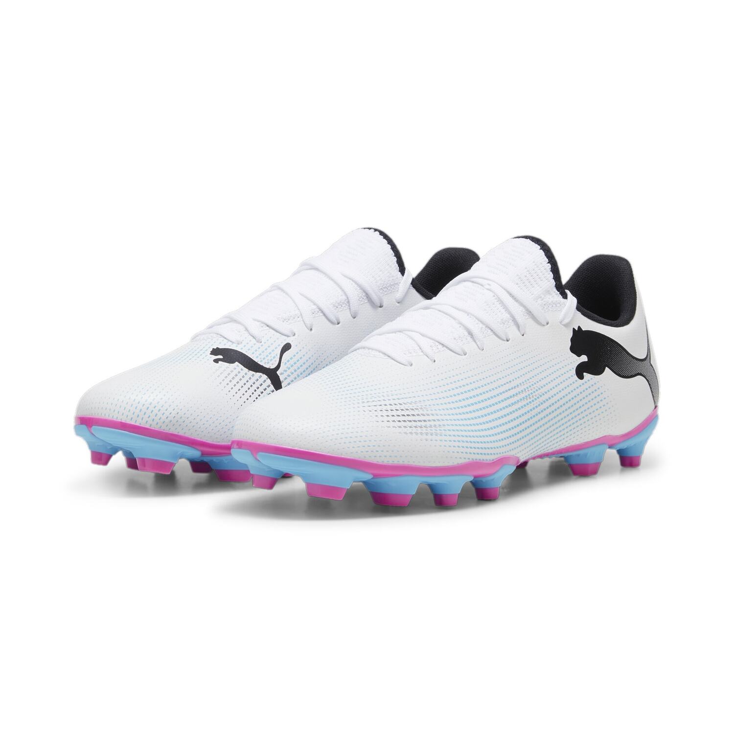 Future 7 Play Fg/ag Scarpa Calcio Uomo Puma Uomo Calcio 107723 Puma White/puma Black/poison P