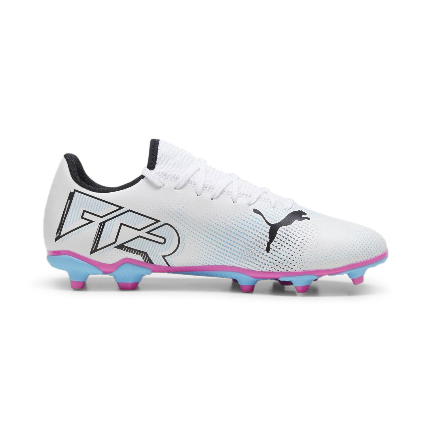 Future 7 Play Fg/ag Scarpa Calcio Uomo Puma Uomo Calcio 107723 Puma White/puma Black/poison P