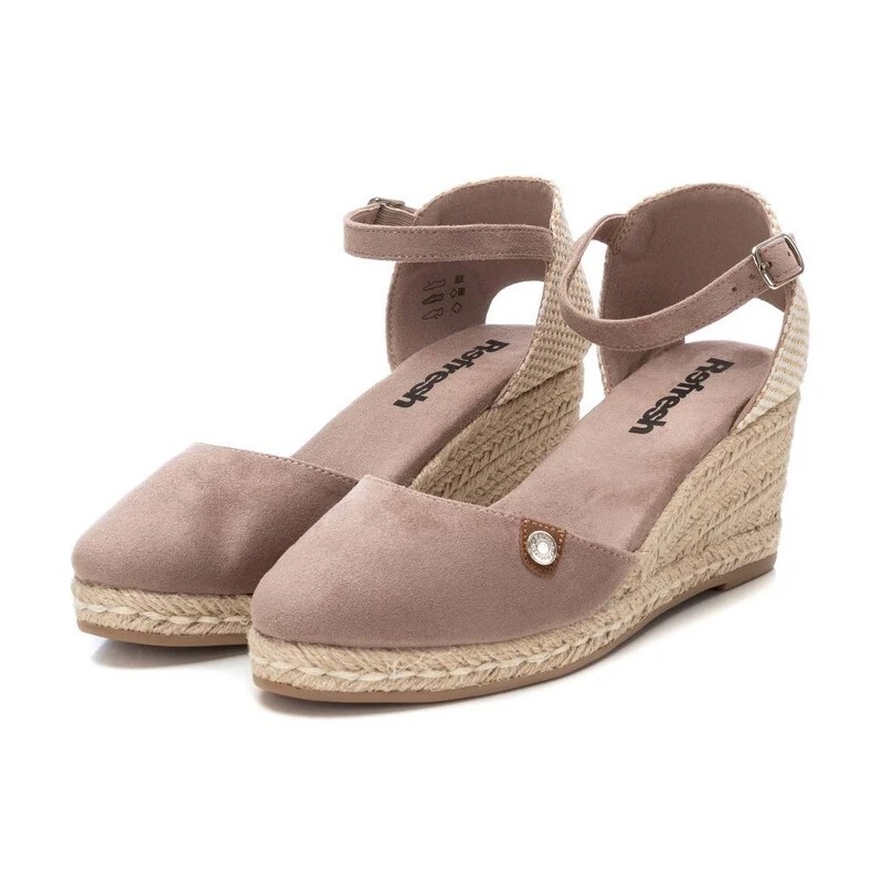 Campesina Donna Zeppa C/fibbia Refresh Donna Sandali 171882 Beige