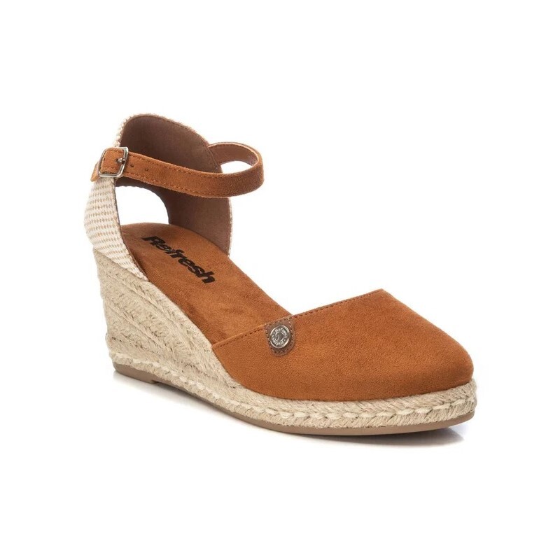 Campesina Donna Zeppa C/fibbia Refresh Donna Sandali 171882 Camel