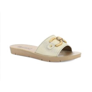 Ciabatta Donna In Blu Donna Ciabatte ME-59 Platino