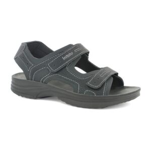 Sandalo Uomo C/velcro In Blu Uomo Sandali RY-29 Nero