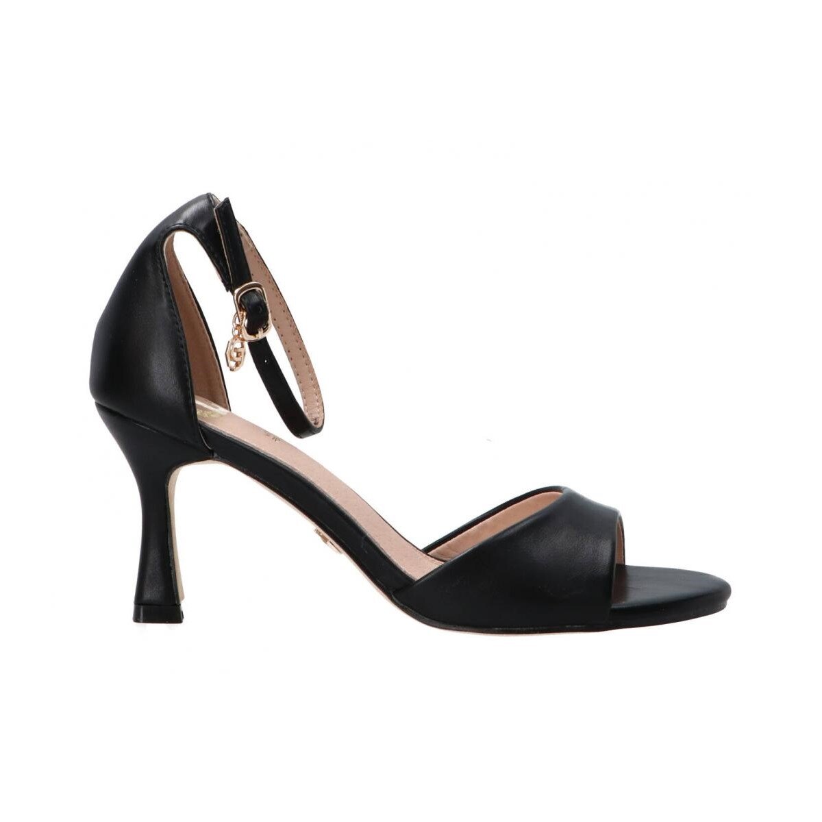 Sandalo Donna C/tacco E Fibbia Gold&gold Donna Sandali GP595 Nero