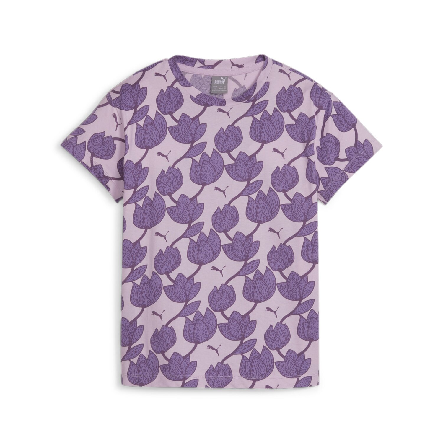 T-Shirt Bimba Man/corta Puma Bambini T-Shirt 679409 Grape Mist/aop