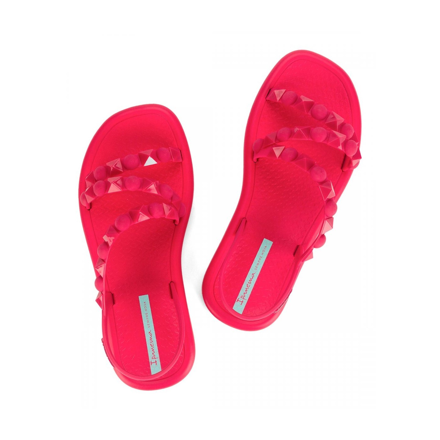 Meu Sol Flatform Ad Sandalo Donna Ipanema Donna Sandali 27148 Dark Pink/green