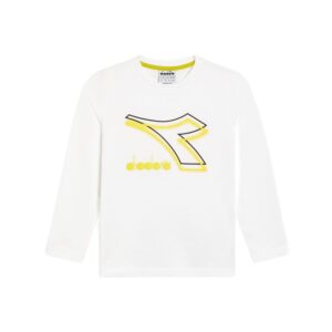 T-Shirt Bimbo Man/lunga Diadora Bambini T-Shirt 181439 Bianco Ottico