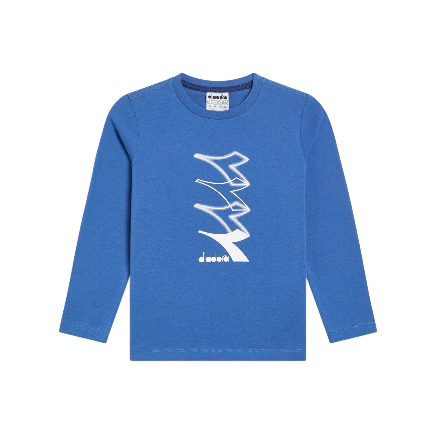 T-Shirt Bimbo Man/lunga Diadora Bambini T-Shirt 181439 Blu Bizantino