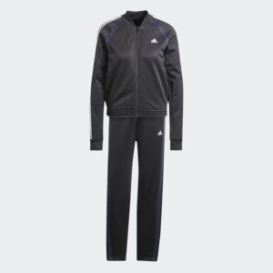 Tuta Donna C/zip Lunga Adidas Donna Tute IX1106 Black/white