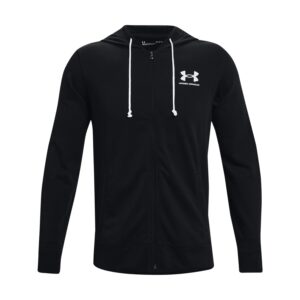 Felpa Uomo Zip Lunga C/cappuccio Under Armour Uomo Felpe 77-1370409 Black