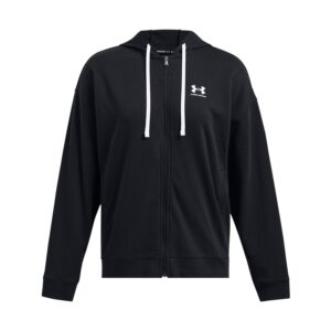 Felpa Donna Zip Lunga C/cappuccio Under Armour Donna Felpe 77-1386043 Black
