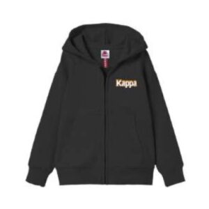 Felpa Bimbo Zip Lunga C/cappuccio Kappa Bambini Felpe 3731F0020 Black