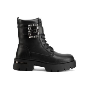 Stivaletto Donna C/lacci Queen Helena Donna Tronchetti X31-72 Black