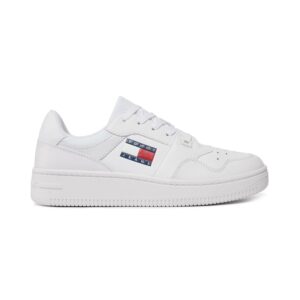 Tjw Retro Basket Ess-Scarpa Con Lacci Tommy Jeans Donna Scarpe EN0EN02505YBS White