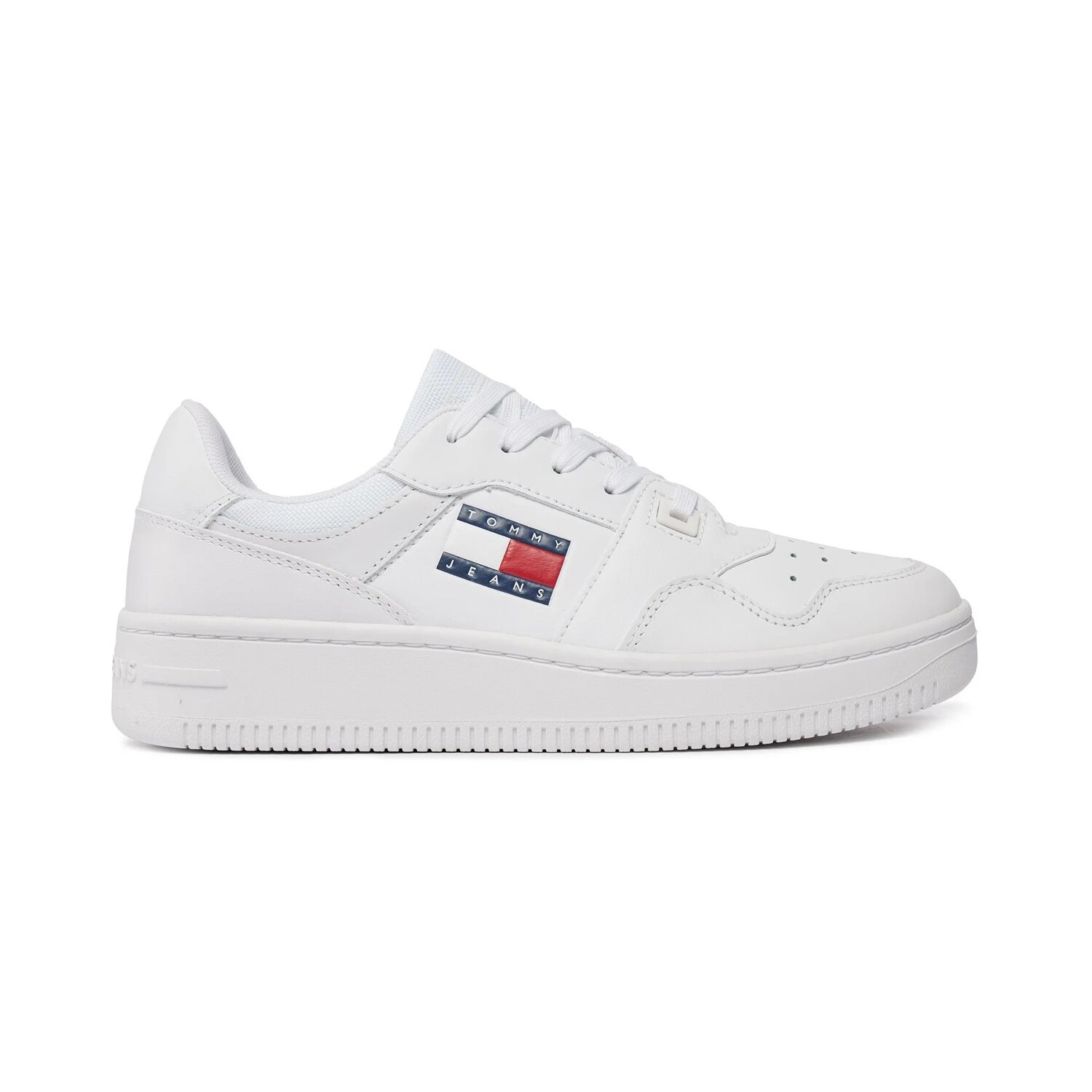 Tjw Retro Basket Ess-Scarpa Con Lacci Tommy Jeans Donna Scarpe EN0EN02505YBS White