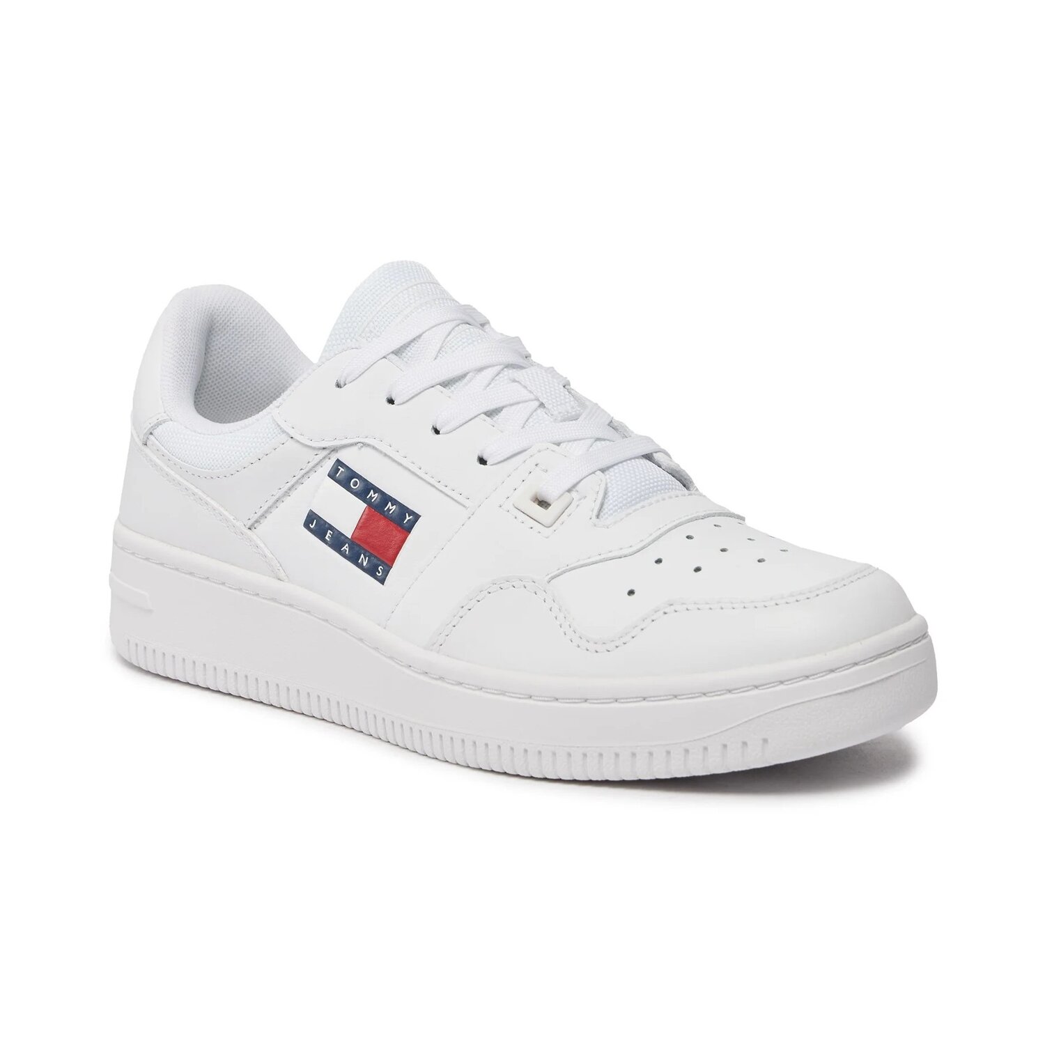 Tjw Retro Basket Ess-Scarpa Con Lacci Tommy Jeans Donna Scarpe EN0EN02505YBS White