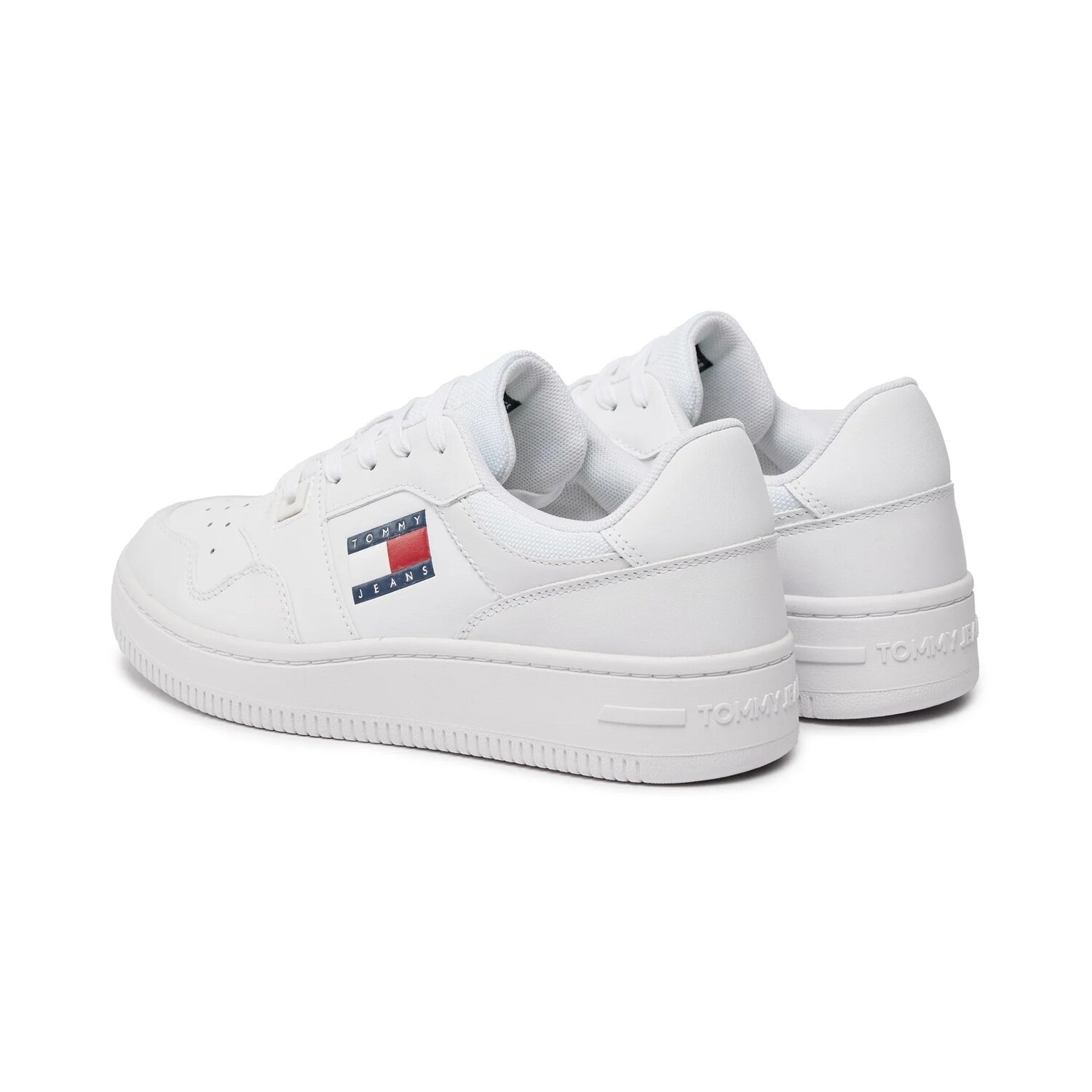 Tjw Retro Basket Ess-Scarpa Con Lacci Tommy Jeans Donna Scarpe EN0EN02505YBS White