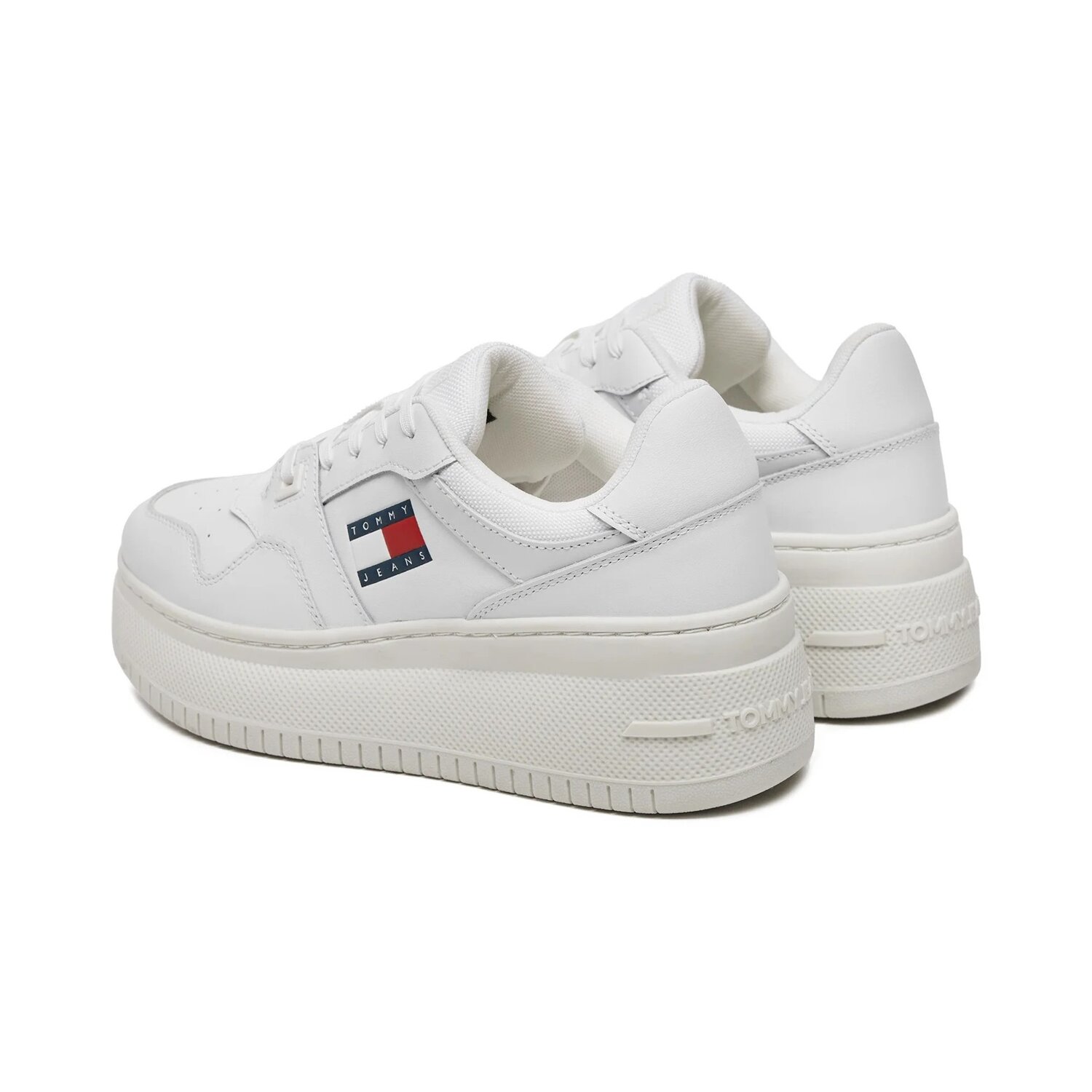 Tjw Retro Basket Flatform Ess-Scarpa Tommy Jeans Donna Scarpe EN0EN02506YBS White
