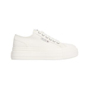 Tjw Foxing Flatform Lc-Scarpa Con Lacci Tommy Jeans Donna Scarpe EN0EN02736YBI Ivory