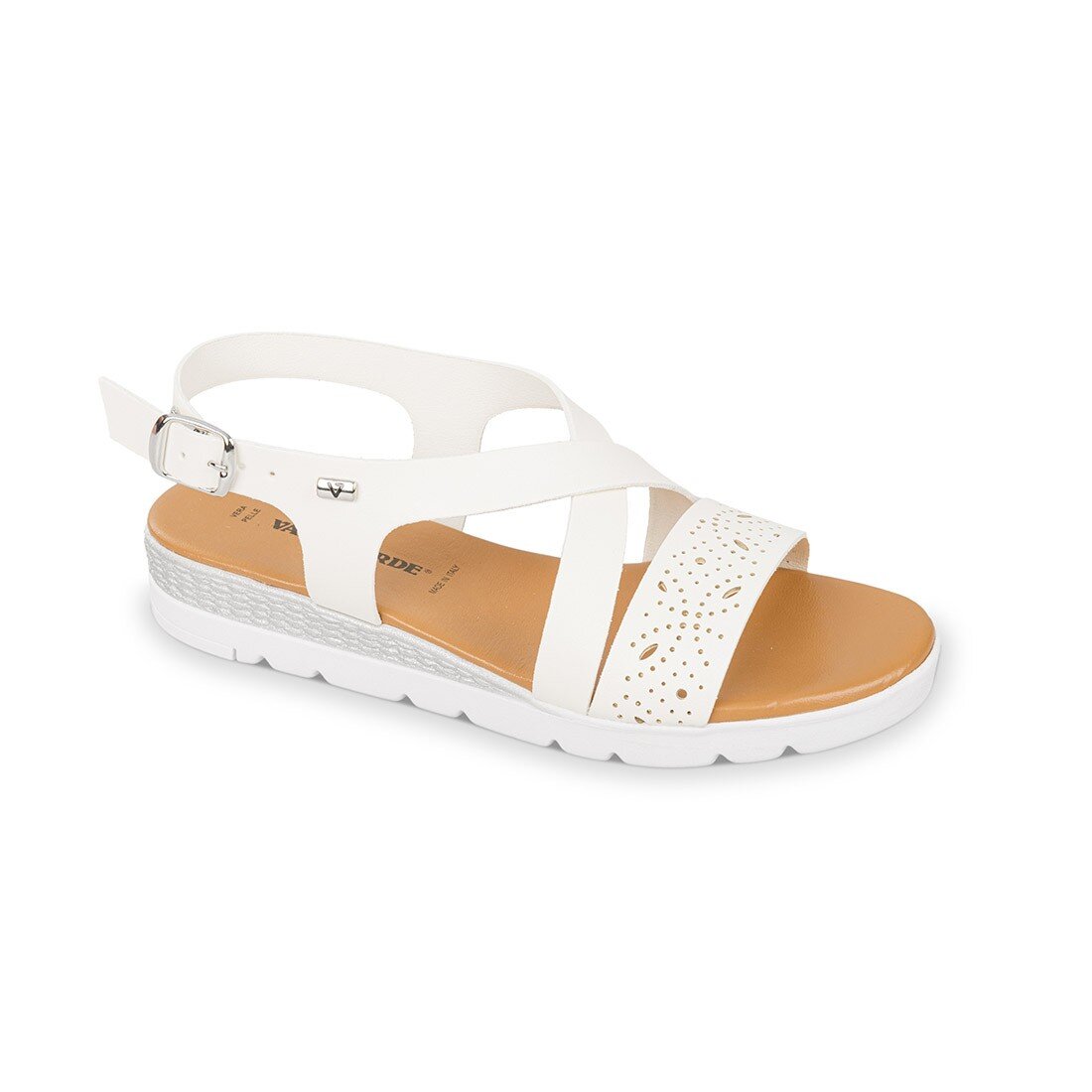 Sandalo Donna C/fibbia Valleverde Donna Sandali 24200 Bianco