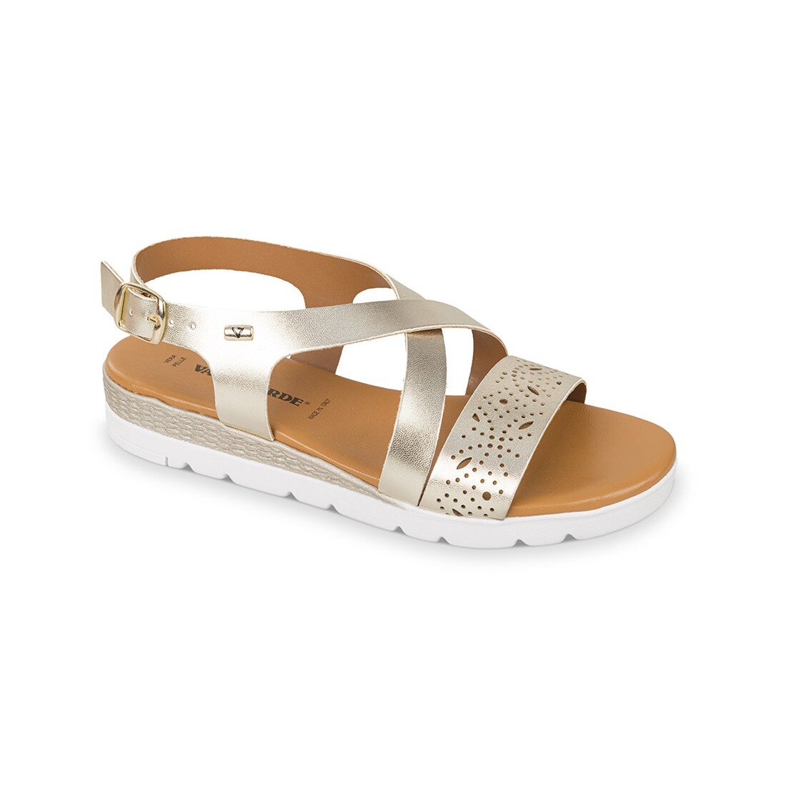 Sandalo Donna C/fibbia Valleverde Donna Sandali 24200 Platino