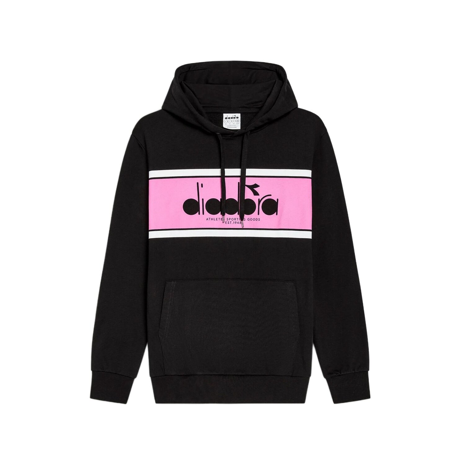 Felpa C/cappuccio Diadora Uomo Felpe 181445 Rosa Selvaggia