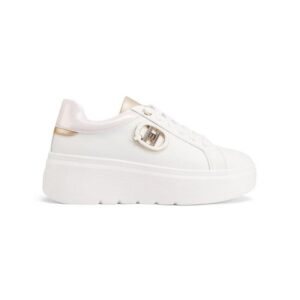 Scarpa Donna C/lacci Queen Helena Donna Scarpe X32-6 PROMO White/gold
