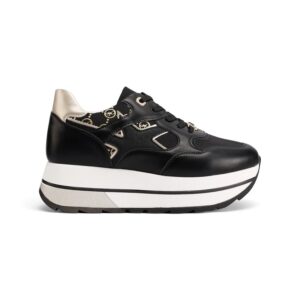 Scarpa Donna C/lacci Queen Helena Donna Scarpe X32-32 PROMO Black/gold