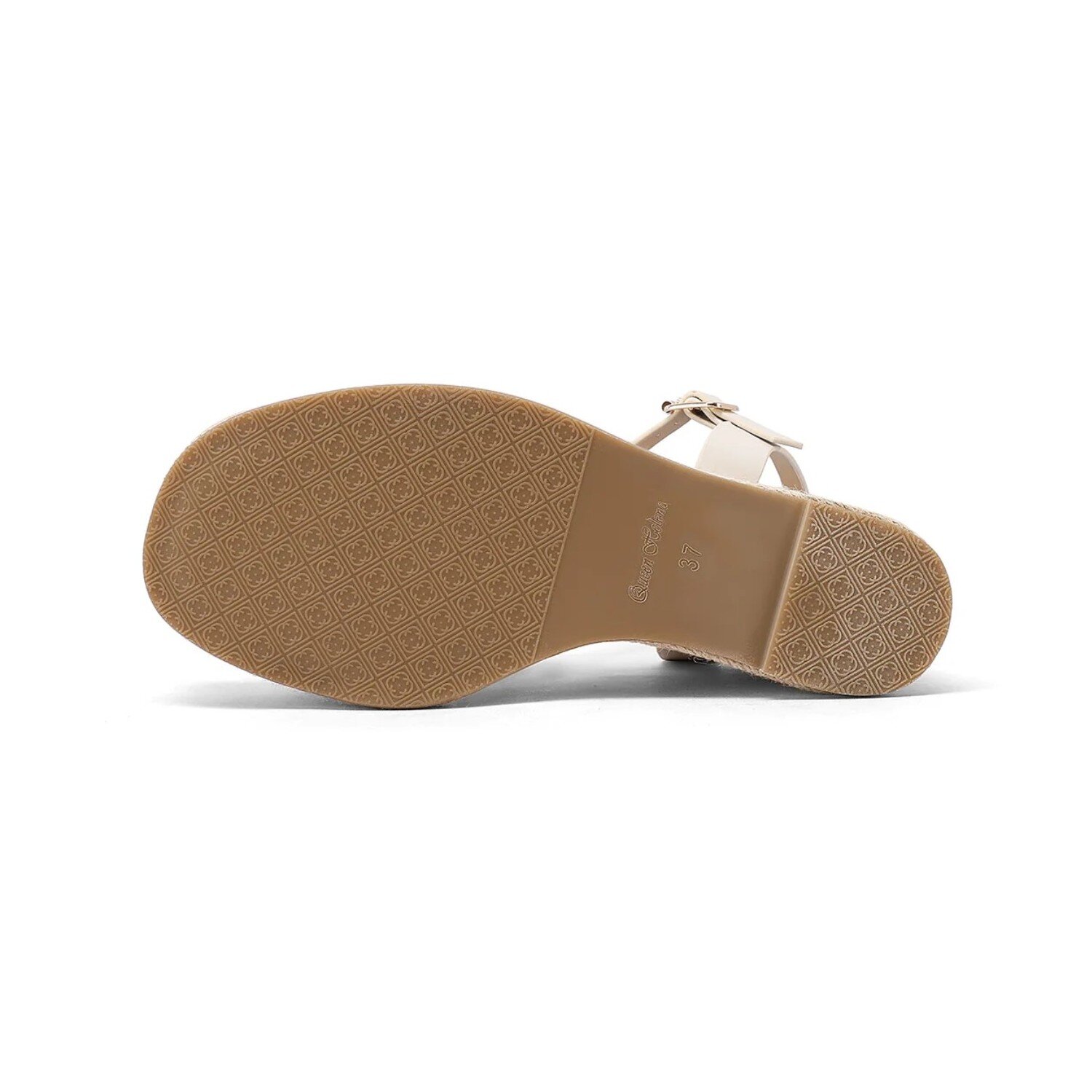 Sandalo Donna Zeppa C/fibbia Queen Helena Donna Sandali ZM9935 Beige