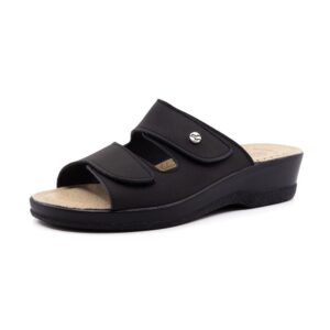 Ciabatta Donna C/velcro Fly Flot Donna Ciabatte 63J86CE Nero