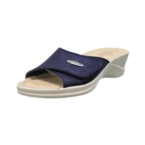 Ciabatta Donna C/velcro Fly Flot Donna Ciabatte 96A636E Blu