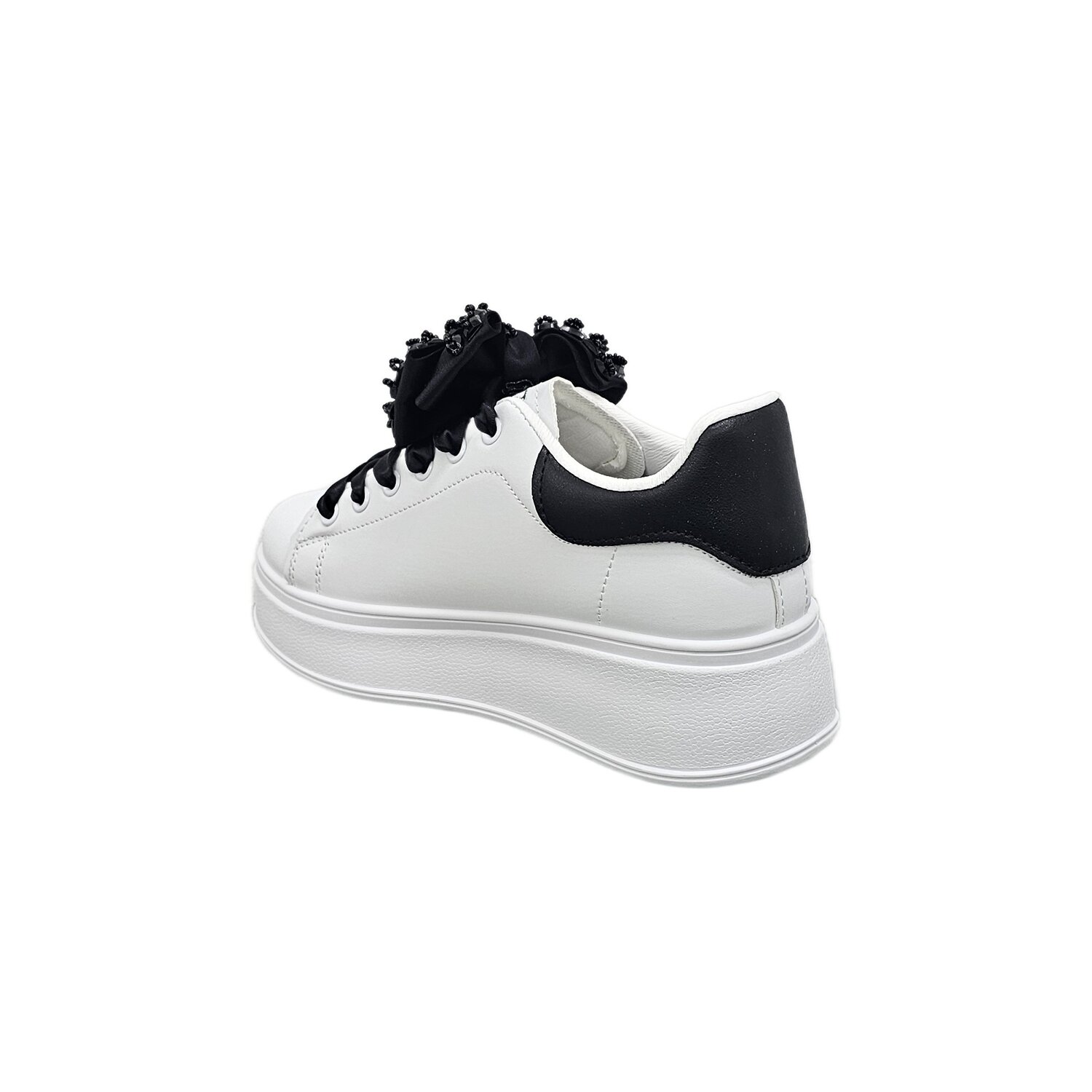 Scarpa Donna C/lacci Laura Biagiotti Donna Scarpe 8929 CALF PROMO White/black