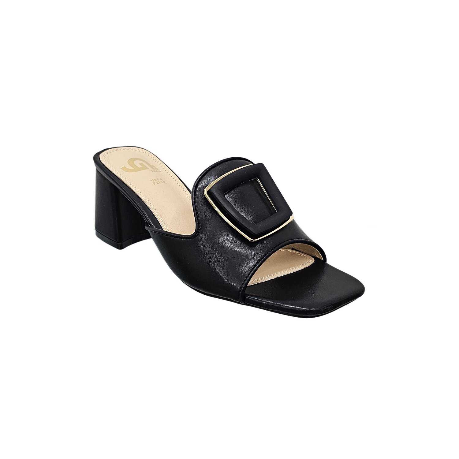 Ciabatta Donna C/tacco Gold&gold Donna Ciabatte GP772 Nero