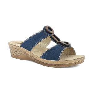 Ciabatta Donna In Blu Donna Ciabatte PV-11 Blu