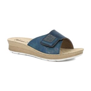 Ciabatta Donna C/velcro In Blu Donna Ciabatte FC-59 Blu