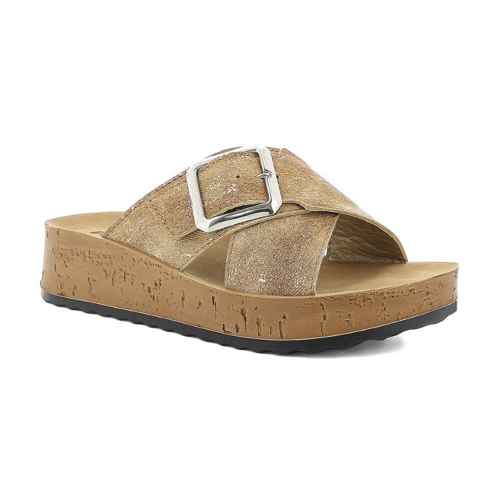 Ciabatta Donna C/fibbia In Blu Donna Ciabatte PK-43 Sabbia