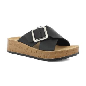 Ciabatta Donna C/fibbia In Blu Donna Ciabatte PK-42 Nero