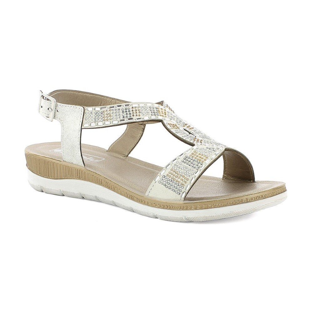 Sandalo Donna C/fibbia In Blu Donna Sandali BV-43 Ghiaccio