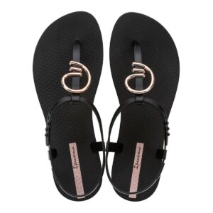 Ipanema Class Stylish Sandal Fem-Sandalo Ipanema Donna Infradito 83656 Black/gold/pink