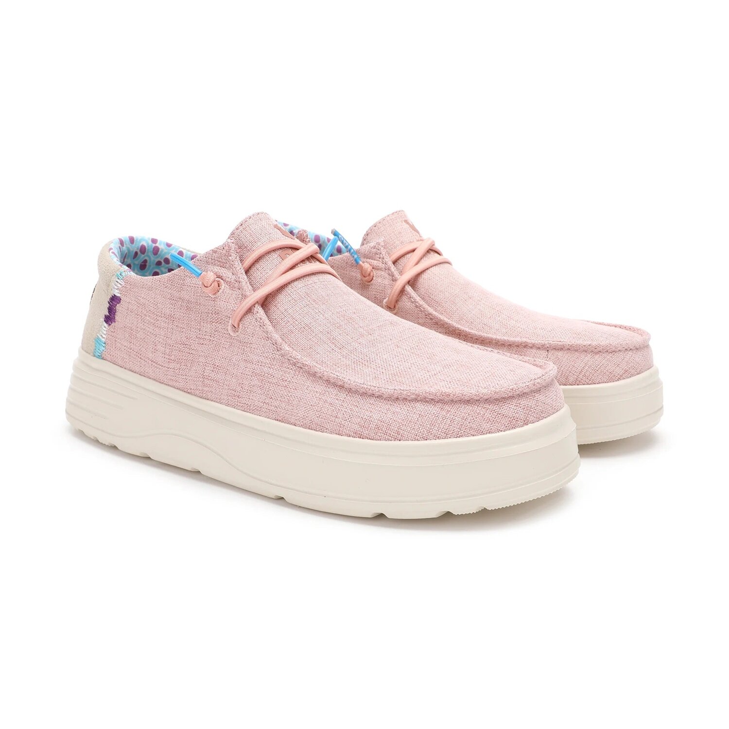 Poppy-Scarpa Donna Tessuto C/lacci Pitas Donna Scarpe S25W-BOK-PPY Rosa