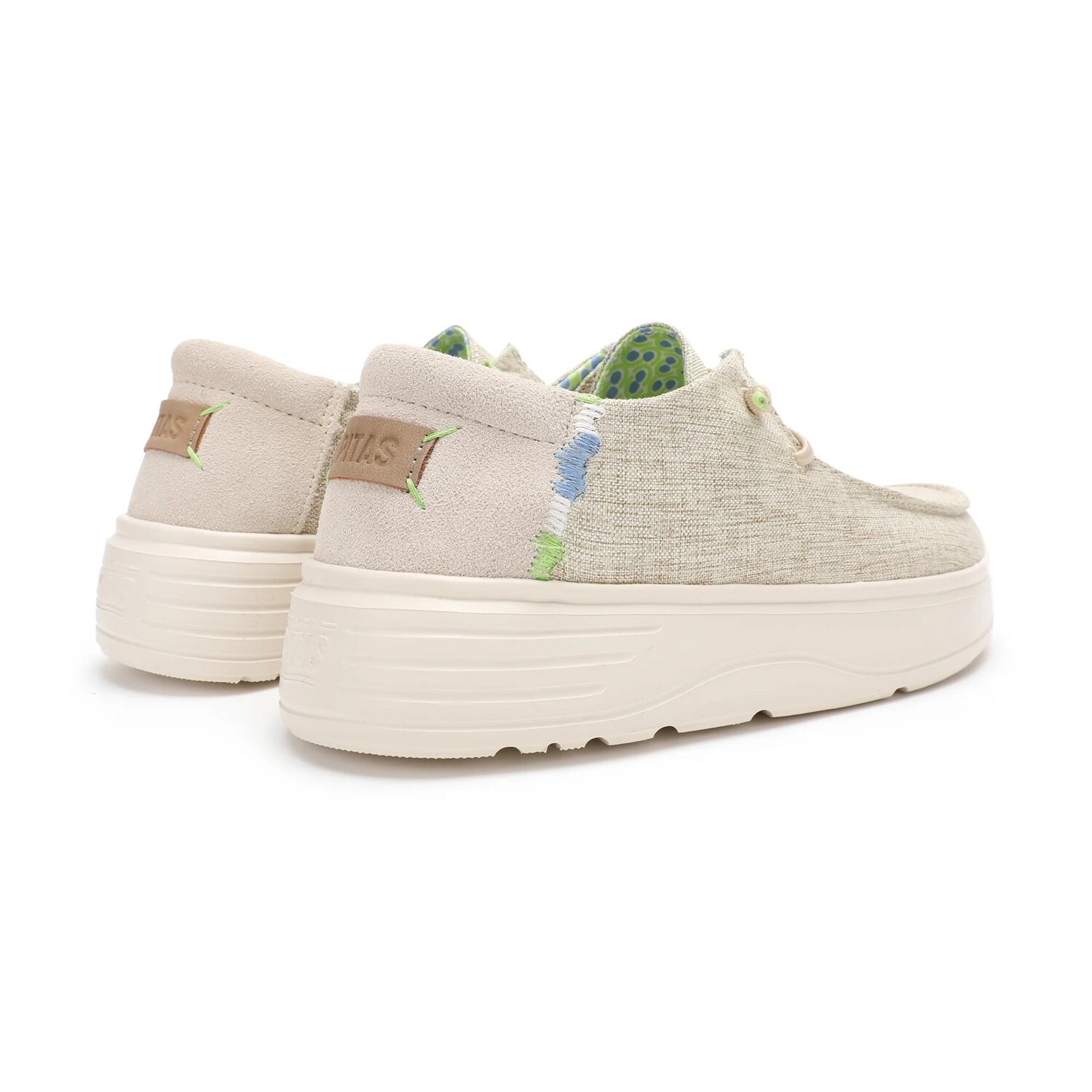 Poppy-Scarpa Donna Tessuto C/lacci Pitas Donna Scarpe S25W-BOK-PPY Beige