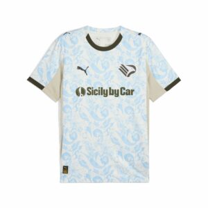Palermo 3rd Jersey Replica W/sponsor Puma Uomo T-Shirt 782855 Warm White/team Light Blue